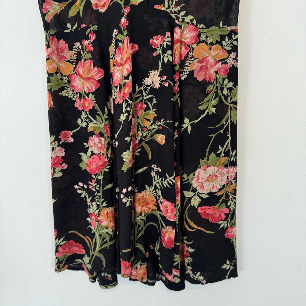 Reformation Elmwood Dress Black Floral - Picture 3 of 8